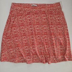 NWT Cato Skirt Womens Size XL Coral White Geometric Outdoor Athleisure Casual